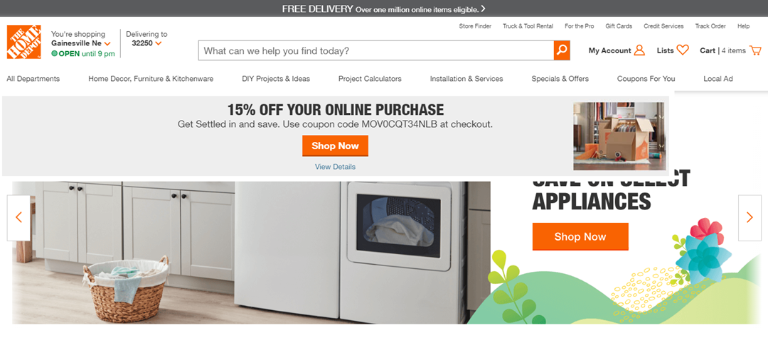 Home depot appliance coupon deals code 2020